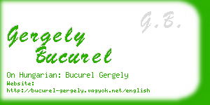 gergely bucurel business card